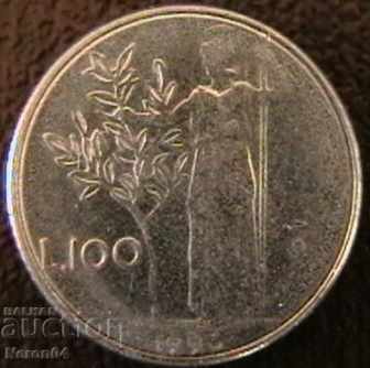 100 лири 1990, Италия
