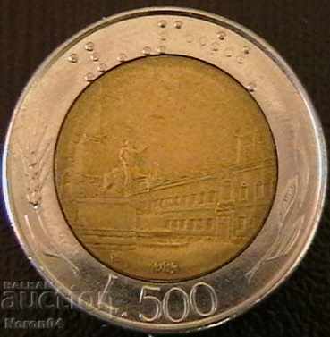 500 lire 1983, Italia