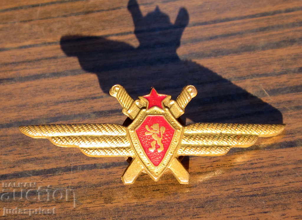 Insigna de pilot militar bulgar Ecuson militar vechi de pilot