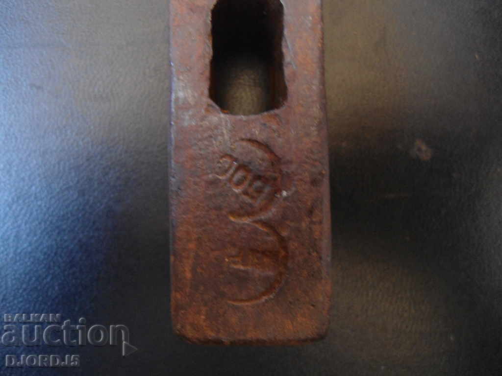 Old hammer, markings with price 5.00 BGN | € 2.56 Old hammer, markings with price 5.00 BGN | € 2.56