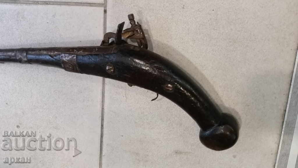 Old flintlock pistol - 5