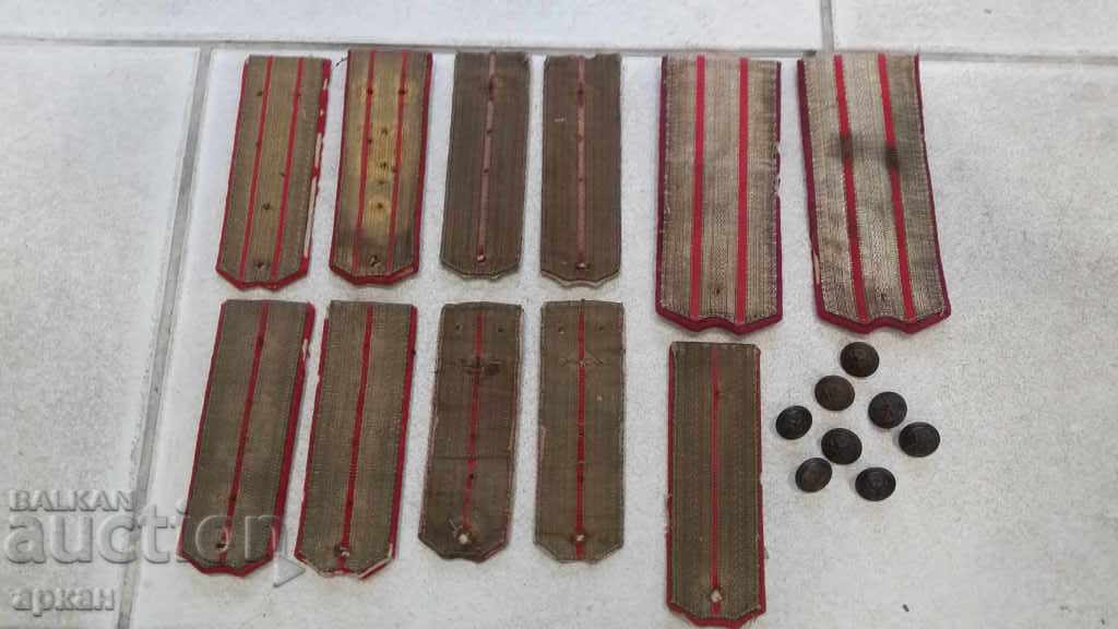 Kingdom of Bulgaria Lot of epaulets with price 500.00 BGN | € 255.65 Kingdom of Bulgaria Lot of epaulets with price 500.00 BGN | € 255.65