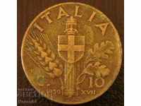 10 centimi 1939, Italia