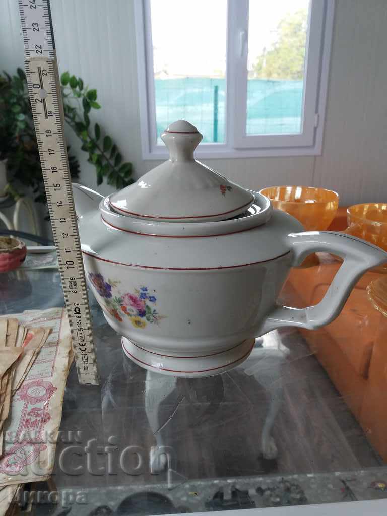 OLD BULGARIAN PORCELAIN TEAPOT 1955 with price 80.00 BGN | € 40.90