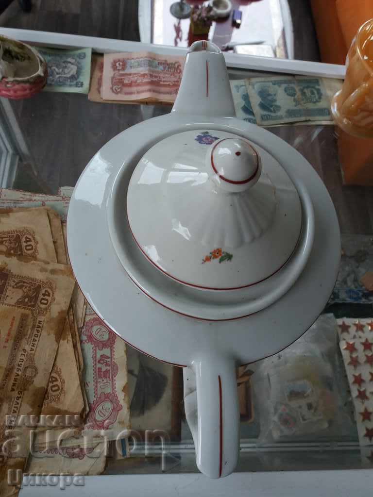 Auction  OLD BULGARIAN PORCELAIN TEAPOT 1955