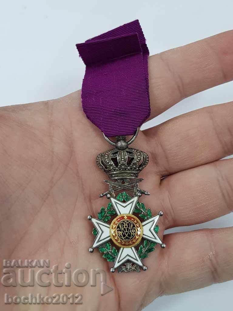 Rare early Belgian military order silver and 18k gold. with price 380.00 BGN | € 194.29 Rare early Belgian military order silver and 18k gold. with price 380.00 BGN | € 194.29