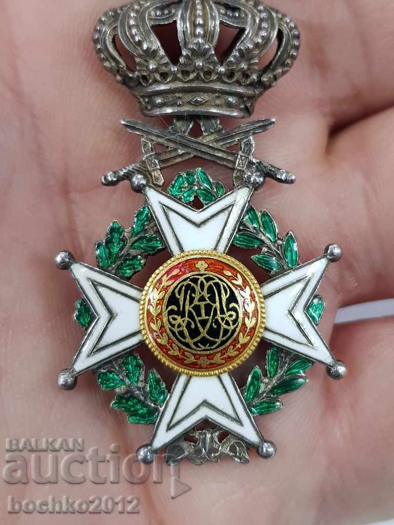 Auction Rare early Belgian military order silver and 18k gold. Auction Rare early Belgian military order silver and 18k gold.