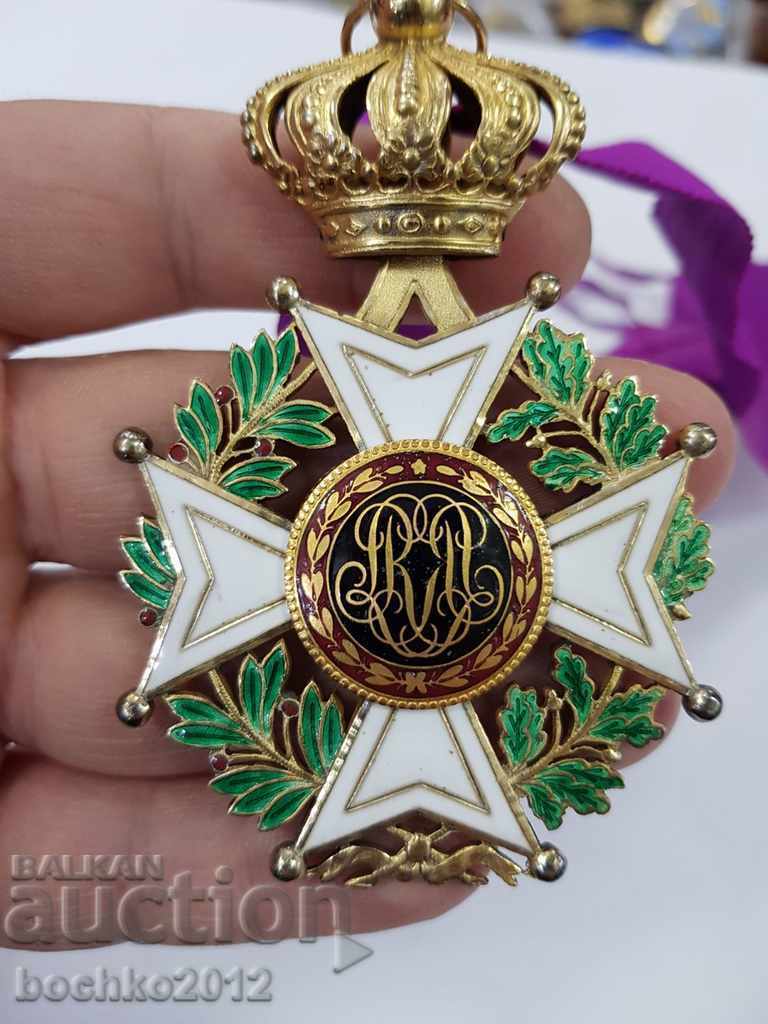 Livrarea Ordin regal belgian de argint cu email și aurire secolul III.