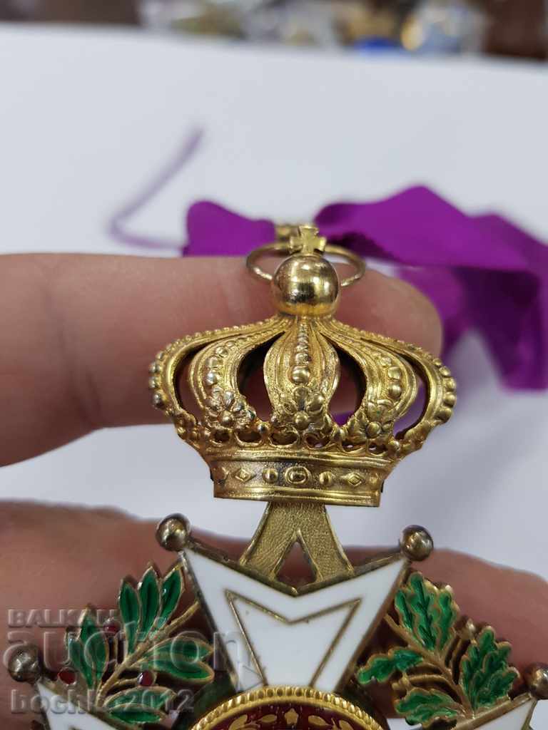 Belgian silver royal order with enamel and gilding, 3rd century. - 5 Belgian silver royal order with enamel and gilding, 3rd century. - 5