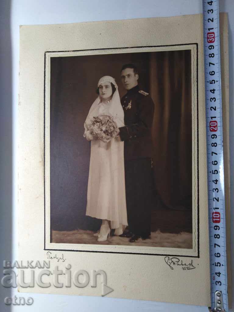 1934 ROYAL CARDBOARD, uniform, bride, OFFICER
