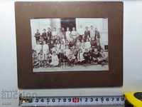 1927, Plovdiv, ROYAL PHOTO-CARDBOARD-CHILDREN, students