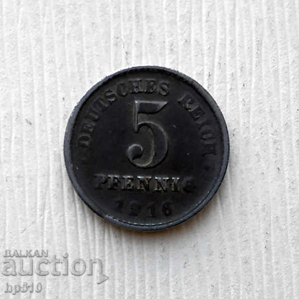 Germany 5 pfennig 1916