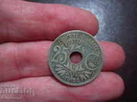 1922 France -25 centimes
