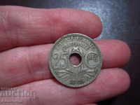 1925 Γαλλία -25 centimes