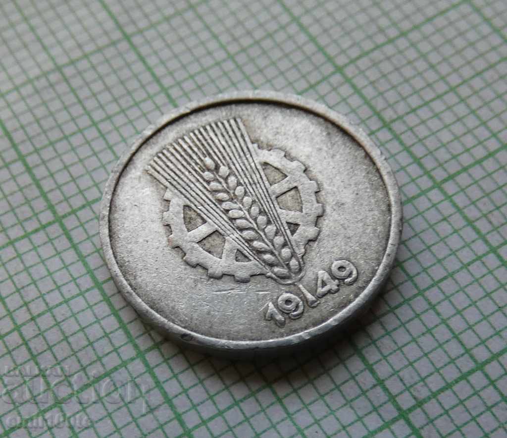 1 pfennig 1949 A GDR - 5 1 pfennig 1949 A GDR - 5