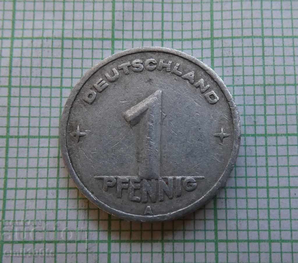 1 пфениг 1949 А ГДР