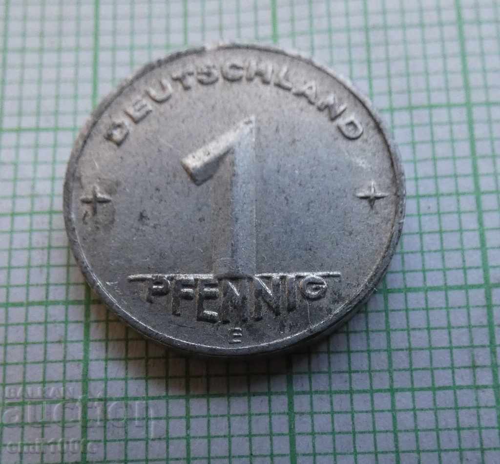 Delivery of 1 pfenig 1950 E GDR Delivery of 1 pfenig 1950 E GDR