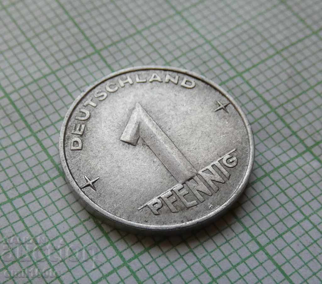 1 pfennig 1953 A GDR with price 1.50 BGN | € 0.77