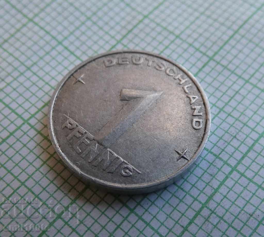Auction  1 pfennig 1953 A GDR