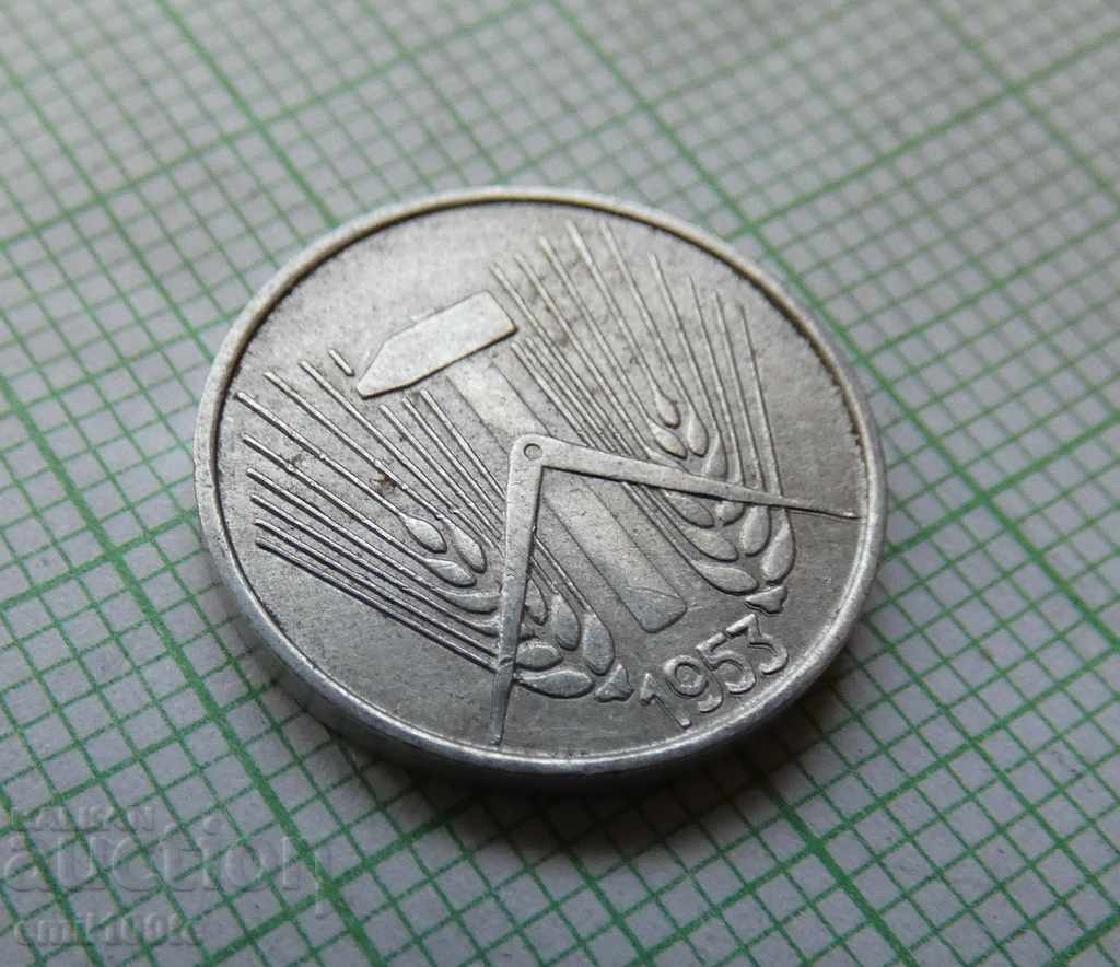 1 pfennig 1953 A GDR - 5