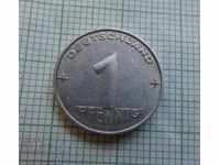 1 pfennig 1953 A GDR
