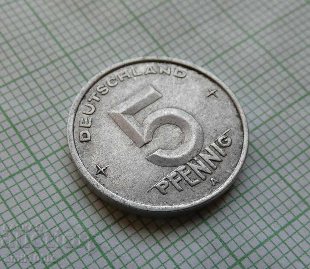5 pfennig 1949 A GDR with price 1.50 BGN | € 0.77