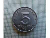 5 pfennigs 1950 Α GDR