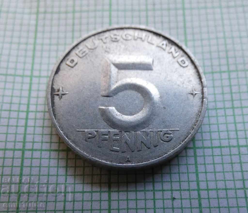 Delivery of 5 pfennig 1952 A GDR