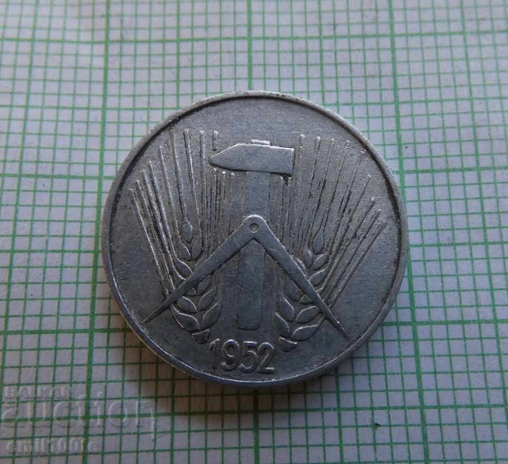 5 pfennig 1952 A GDR - 5