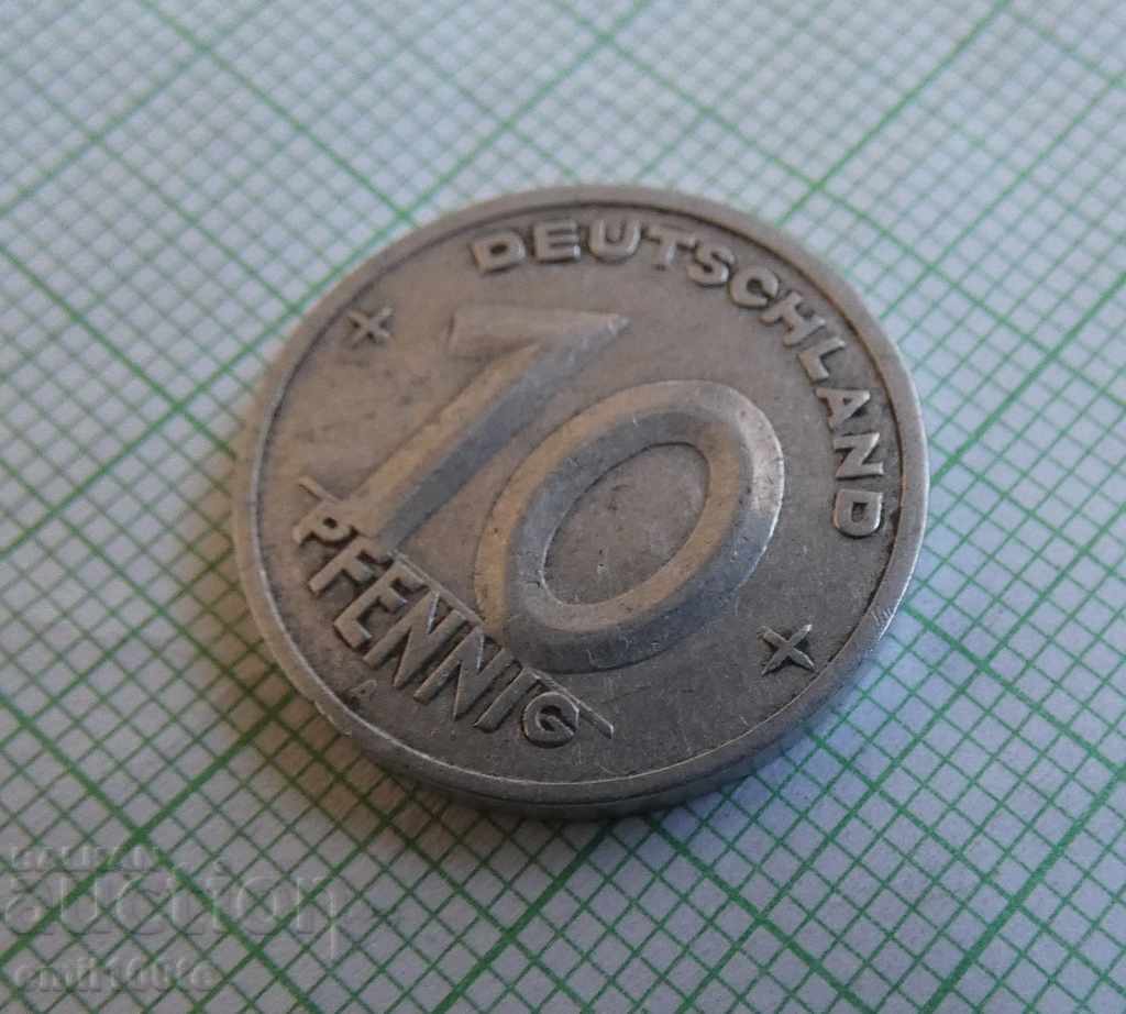 Auction  10 pfennig 1949 A GDR
