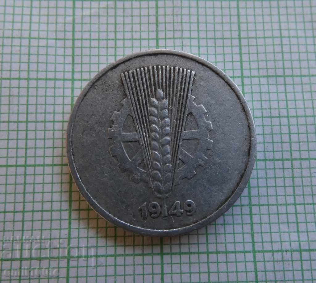 10 pfennig 1949 A GDR - 5
