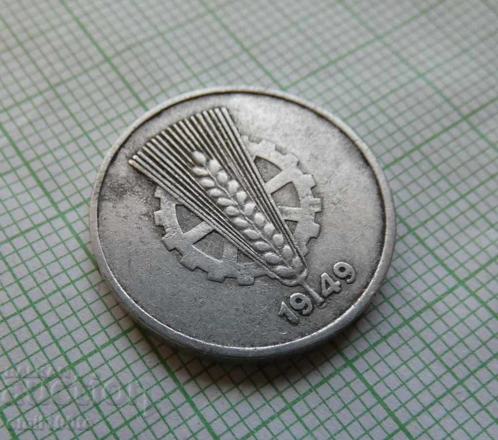 10 pfennig 1949 A GDR - 6