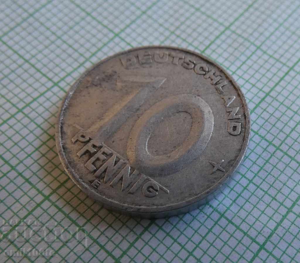 Auction 10 pfennig 1952 E GDR Auction 10 pfennig 1952 E GDR