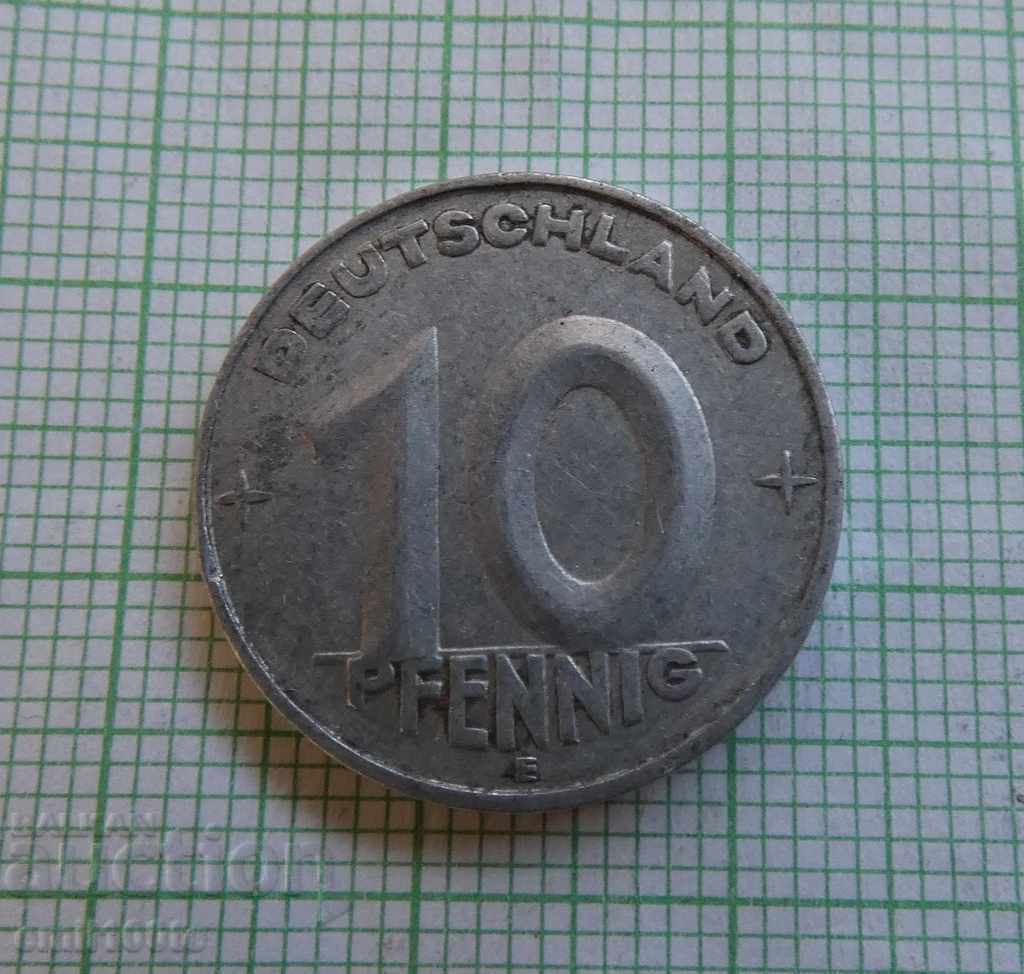 10 pfennig 1952 E GDR