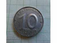 10 pfennig 1952 A RDG