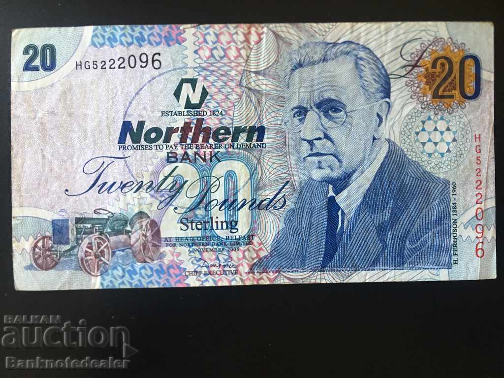 Irlanda de Nord Danske Bank 20 Pounds 2006 Pick 207b Ref 96