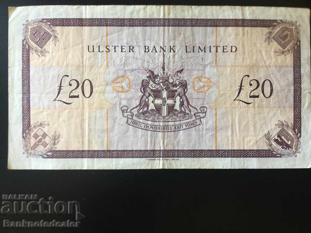Northern Ireland 20 Pounds 2006 Ulster Bank Pick 337 Ref 215 with price 75.00 BGN | € 38.35 Northern Ireland 20 Pounds 2006 Ulster Bank Pick 337 Ref 215 with price 75.00 BGN | € 38.35