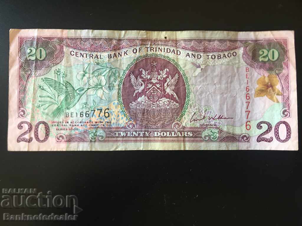 Trinidad and Tobago 20 dollars 2002 Pick 43 Ref 6677