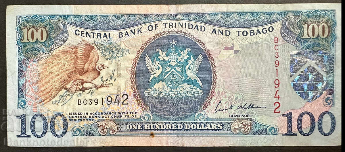 Trinidad and Tobago 100 dollars 2002 Pick 45 Ref 1942 Trinidad and Tobago 100 dollars 2002 Pick 45 Ref 1942