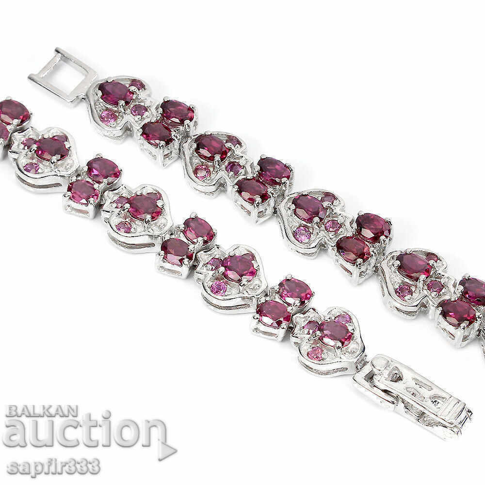 Auction LUXURY SILVER WATCH TANZANITE AND RHODOLITE GRANATE Auction LUXURY SILVER WATCH TANZANITE AND RHODOLITE GRANATE