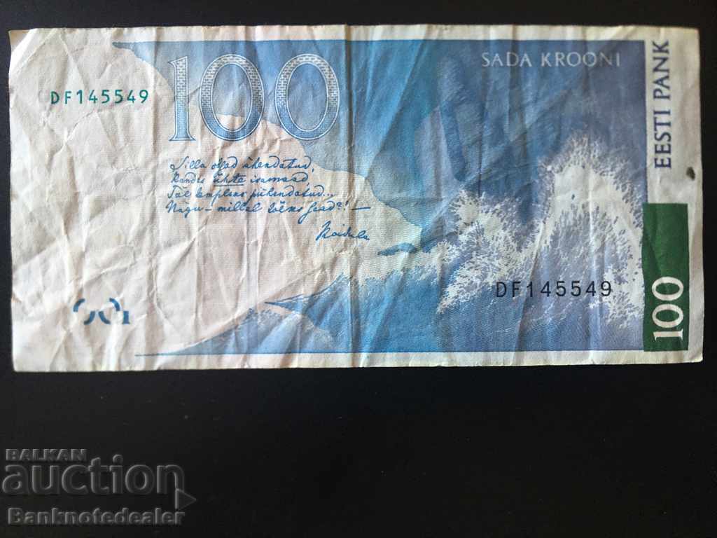 Estonia 100 Krooni 2007 Pick 87 Ref 5549 with price 30.00 BGN | € 15.34 Estonia 100 Krooni 2007 Pick 87 Ref 5549 with price 30.00 BGN | € 15.34