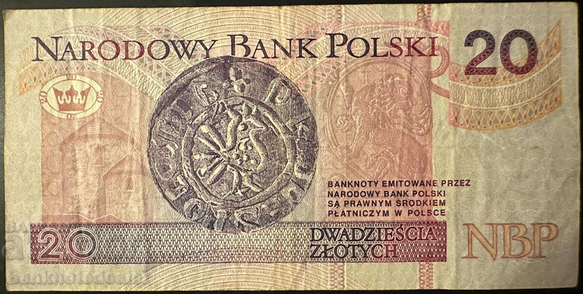 Poland 20 Zlotych 1994 Pick 174a Ref 8047 with price 18.00 BGN | € 9.20 Poland 20 Zlotych 1994 Pick 174a Ref 8047 with price 18.00 BGN | € 9.20