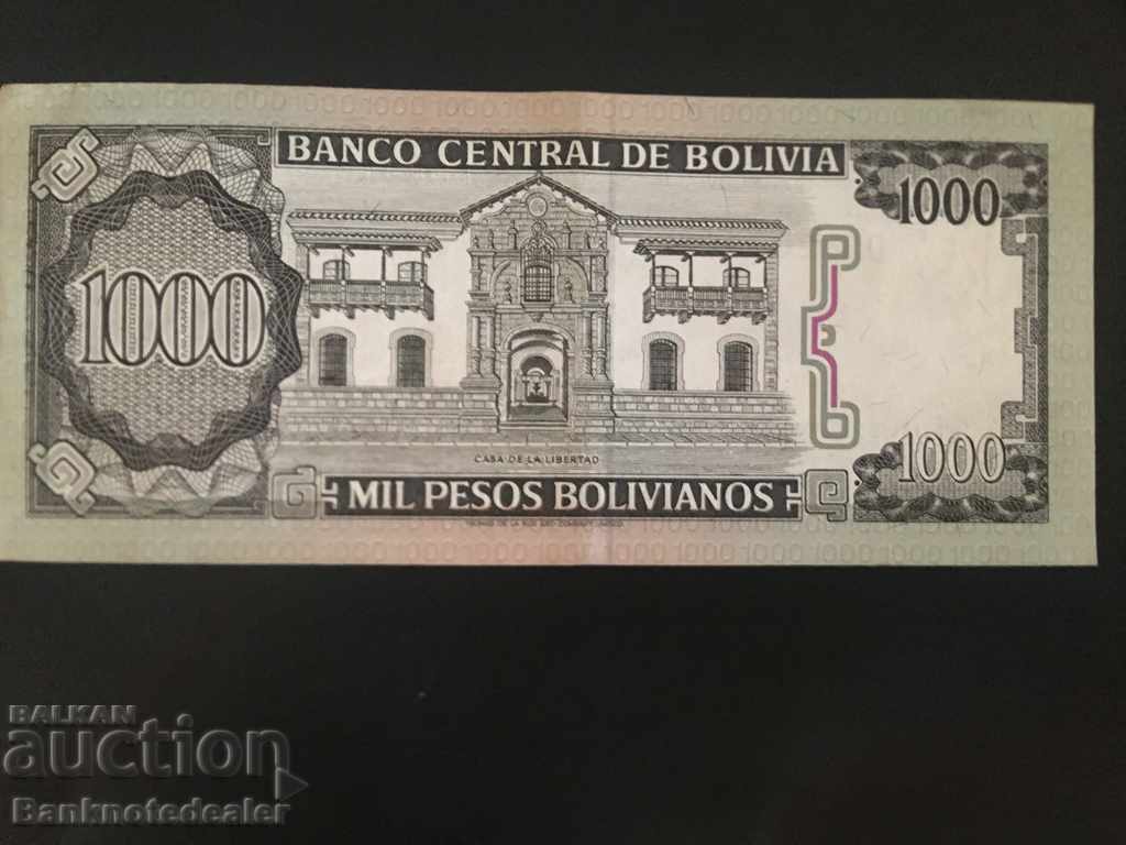 Bolivia 1000 Bolivian Pesos 1967 Pick 167 with price 11.00 BGN | € 5.62 Bolivia 1000 Bolivian Pesos 1967 Pick 167 with price 11.00 BGN | € 5.62