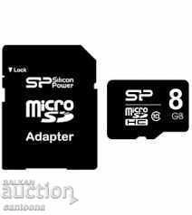 Silicon Power memory card MicroSD Class 10 - 8 GB with price 7.99 BGN | € 4.09 Silicon Power memory card MicroSD Class 10 - 8 GB with price 7.99 BGN | € 4.09