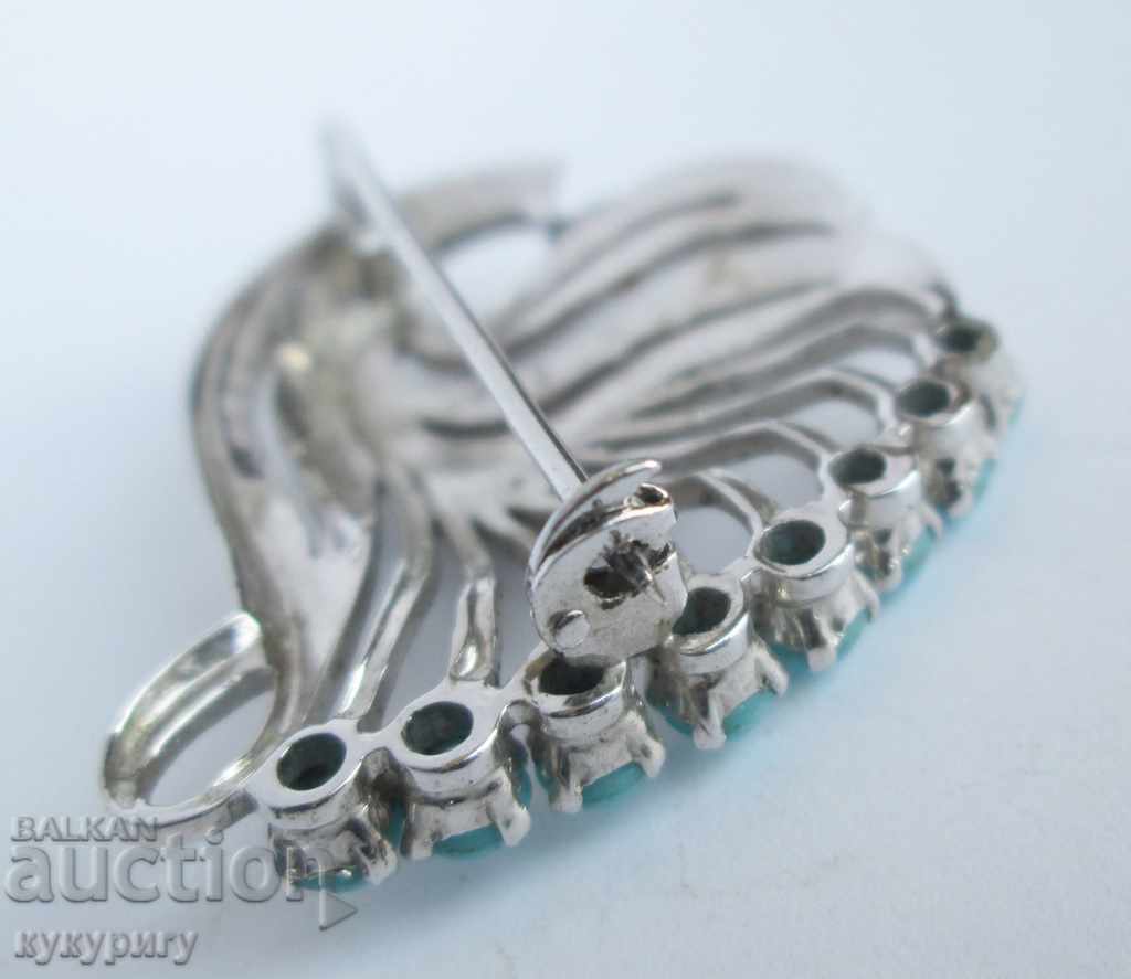 Author's women's brooch needle with stones "Bird" with price 25.00 BGN | € 12.78