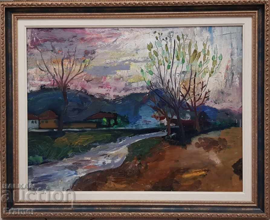 Oil by Ani Tringova - daughter of Konstantin Tringov - Landscape Oil by Ani Tringova - daughter of Konstantin Tringov - Landscape