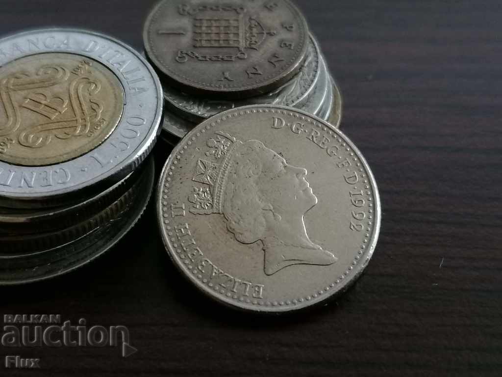 Coin - UK - 10 pence | 1992 with price 1.00 BGN | € 0.51 Coin - UK - 10 pence | 1992 with price 1.00 BGN | € 0.51