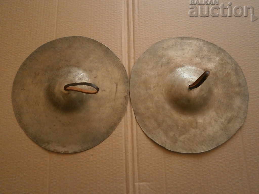 a pair of antique cymbal cymbals with price 71.00 BGN | € 36.30