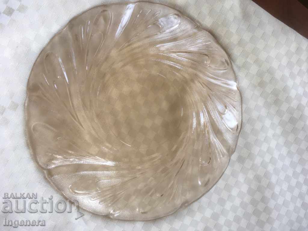 Delivery of TRAY SALATIER FRUITER GLASS RELIEF COLORED OF SOCA