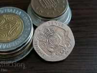 Монета - Великобритания - 20 пенса | 2002г.